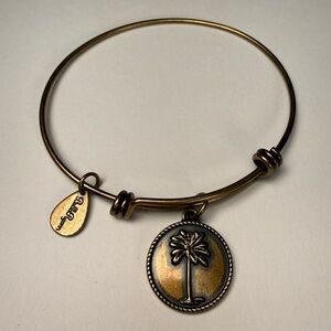 Bella Ryann Palm Tree Vintage Charm Bangle Bracelet